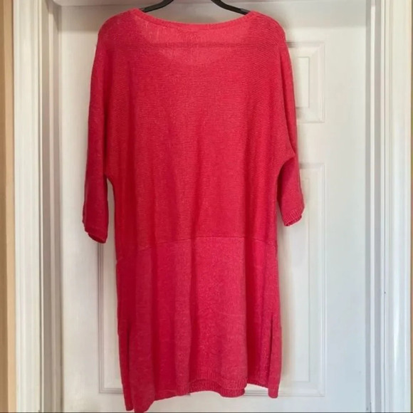 SOFT SURROUNDINGS Pink Knit Tunic Dress Small/Med - Picture 3 of 4